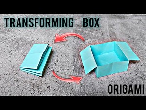Origami Transforming Box Tutorial| DIY Paper Box For Small Items Step-by-Step Tutorial| Paper craft|