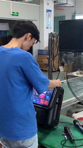 Made In China Diamond Speaker Factory Daily Production DM-D4 Android Karaoke Machine WiFi