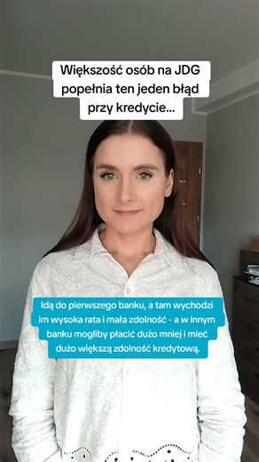 Masz jednoosobową działalność i myślisz o kredycie? Nie popełniaj tego błędu 👆