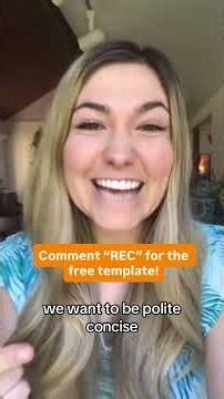 Comment “REC” for my free script on exactly how to ask for an amazing letter of recommendation!