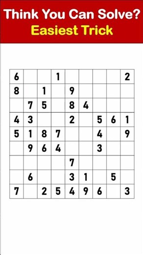CAN YOU BEAT THIS PUZZLE? #iqtest #mentalmath #braintraining #soduko