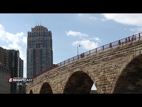 A closer look at the restoration work underway on the Stone Arch Bridge