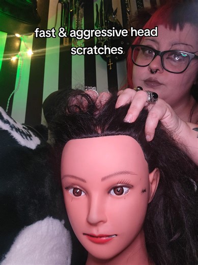 fast & aggressive head scratches #asmr #massage #personalattention #fastandaggressiveasmr #asmrvideo