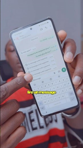 Read a message already deleted on WhatsApp #whatsapp #tip #smartphone #tech ￼