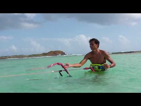 Cómo hacer kitesurf: Eyectar y Relanzar tu kite de 4 líneas - Principiantes - Kite School -