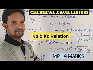 Kp and Kc RELATION CHEMICAL EQUILIBRIUM / INTER FIRST YEAR CHEMISTRY