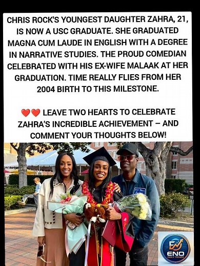 Chris Rock's Daughter Zahra Graduates USC Magna Cum Laude – Proud Dad Moment ❤️
