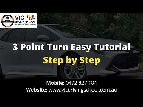 How to do 3 Point Turn | Easy Step by Step Full Tutorial | 2 Methods | VIC Driving School