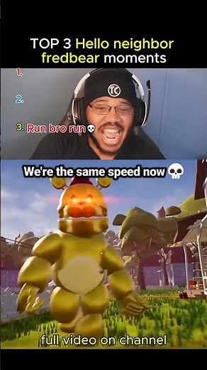 Top 3 Funniest Hello Neighbor Fredbear Moments 🏠 V3 #fnaf