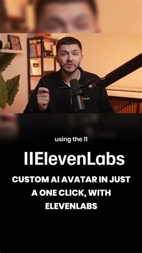 CUSTOM AI AVATAR IN ONE CLICK ON ELEVELABS ‪@elevenlabsio‬