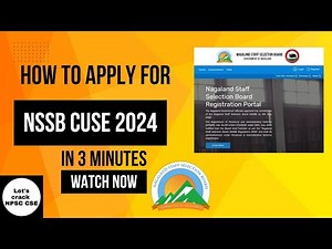 How to apply for NSSB Combined Uniformed Service 2024 Exam Tutorial