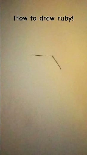 how to draw ruby!