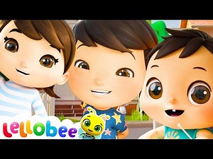 Learn with Lellobee Family | Baby Cartoons - Kids Sing Alongs | Moonbug