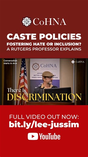 CoHNA on Instagram: "Are Caste trainings & policies fostering hate or inclusion? Hear the detailed breakdown from @RutgersU Professor, Lee Jussim. Instructing Animosity, a breakthrough study by Rutgers Social Perception Lab, studied the impact of the increasingly popular DEI training on attitudes around race, religion and Caste! The results were shocking from what was meant to be an exercise in inclusion and fairness. You must check it out! Watch the full video now at 🔗 bit.ly/lee-jussim #dei #