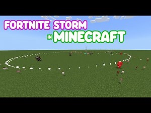 How to make the FORTNITE storm in MINECRAFT!