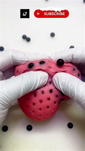 Pink Slime ASMR 😌 | Deep Squeezes, Soft Pops & Total Relaxation #Shorts