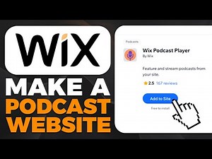 How To Make a Podcast Website With WIX (2025)