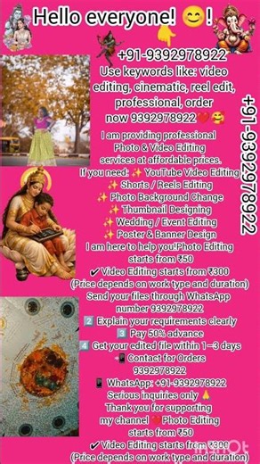 #Use keywords like: video editing, cinematic,❤️ reel edit, professional, order now 9392978922🥰