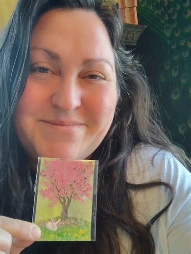 I want to give this little guy to one of my followers! If I can get at least 10 different people to comment that they would like this Easter Bunny, I will randomly pick someone and then send it for free. I don't want to repost it, I just want to bless someone's day. I hope to get it shipped so you can have it before Easter. #ebay #ACEO #Easter #freeart #originalart