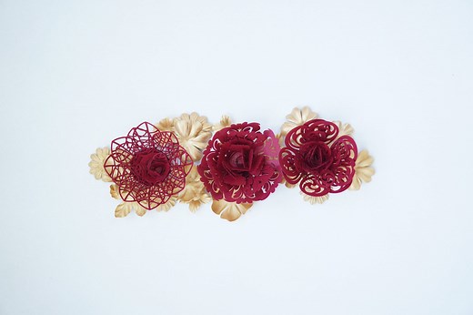 Lace Paper Flowers