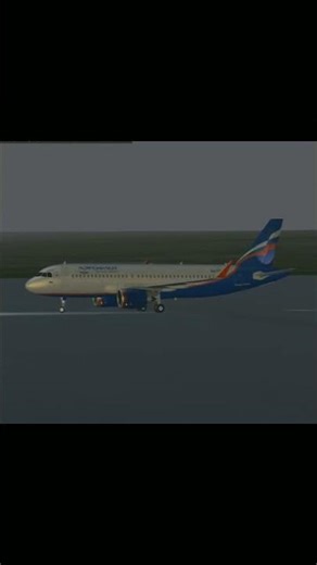[Flightgear] A320 flaunting her new Livery #flightgear #a320 #aeroflot #russia #airbus #shorts