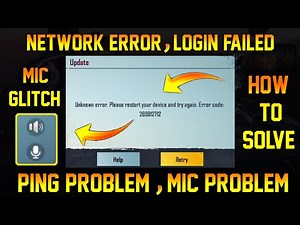 Network Error Login Failed Problem - PUBG MOBILE