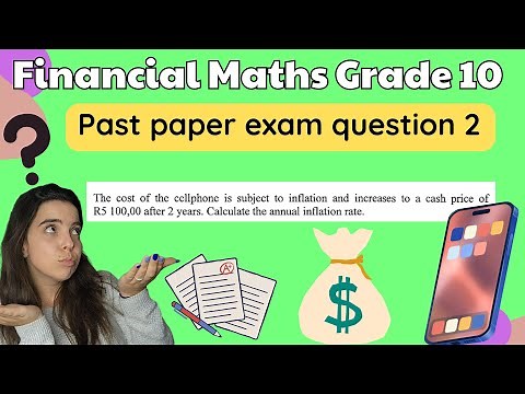 Financial Maths Grade 10 Past Paper Exam Question 2