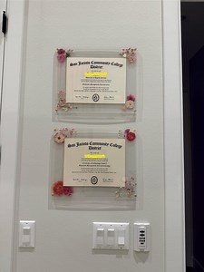 Floral Acrylic Diploma Frame: Pressed Flower Floating Display - Etsy