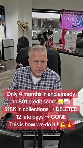 Only 4 months in and already an 801 credit score 😤📈 $18K in collections → DELETED 12 late pays → GONE This is how we do it !!💪🔥 #credit #creditscore #fixmycredit #fyp #collection
