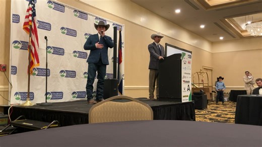 2026 CO State Auctioneering Championship Finalist order, 1 Jess Nighswonger 2 Trent Holzworth 3 Ben Walker 4 Suzannah Underwood 5 Stephen Heitmann | Colorado Auctioneers Association