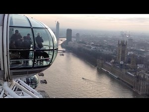 360° view of London from the top of London Eye