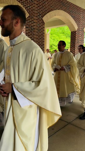 Praise the Lord, it was a great day! Congratulations to Bishop Martin on your first Chrism Mass! We love seeing our past and present parochial vicars and pastor in this procession of priests being greeted by Bishop Michael Martin, ordained May 2024. St. Mark hosted the Diocese of Charlotte Chrism Mass this morning. The blessing of the Sacred Chrism oil can only be done by the bishop and occurs during the Chrism Mass during Holy Week.The role of the bishop in blessing the oils underscores his aut