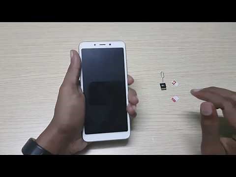 How to insert SIM card & MicroSD card in Xiaomi Redmi 6