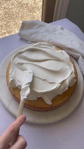 Light & Fluffy Berries and Cream Cake Recipe