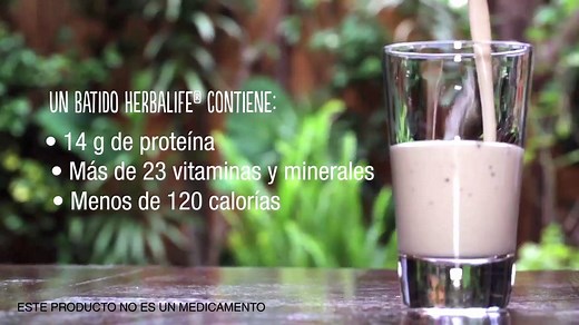 Prepara tu batido Herbalife fácil y rápido. Un batido te proporciona 14 gr de proteína, más de 23 vitaminas y minerales y menos de 120 CALORÍAS, además es DELICIOSO. | Herbalife
