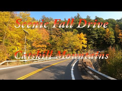 Scenic Fall Drive - Catskill Mountains【4K】