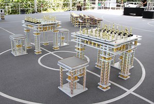 night court: absolut trophy art bar installation by ry rocklen