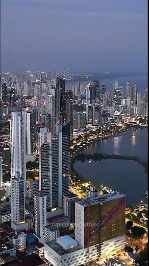 🇵🇦 Vista Espectacular de la Ciudad de Panamá y la Bahía de Panamá 🌆