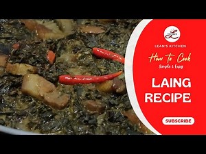 EASY LAING RECIPE | DRIED LAING IN COCONUT MILK | BICOL RECIPE | FILIPINO DISH