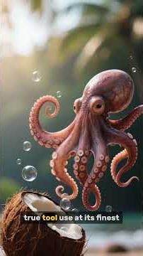 Why Octopuses Are the Smartest Escape Artists! 🐙 #smartanimals #deepsealife #oceanmagic