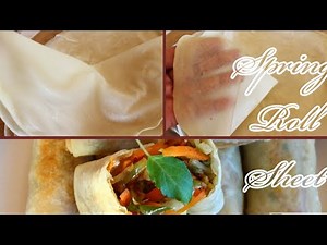 How to make Spring roll Sheets at Home |Vegetable Spring rolls with Homemade Sheets/Wrappers| Vegan
