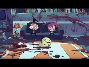 Invader Zim - Gir Eats Pudding (With Audio Description)