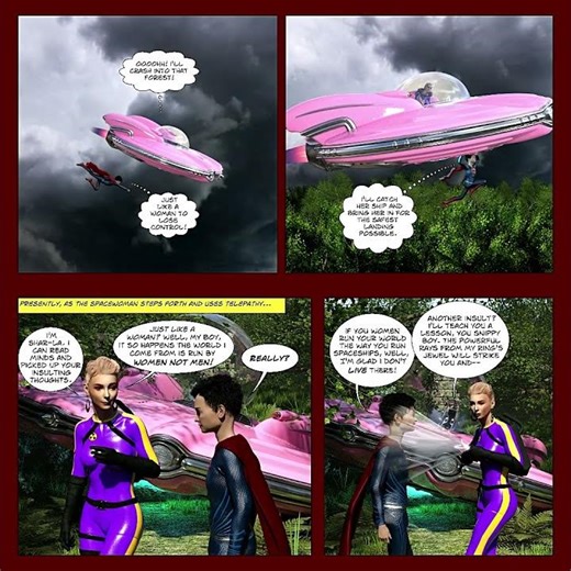 Superboy's Life as a Teen Girl: Video Comic (Best Viewed in Standard Format) TG Transformation MTF