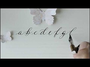 how to write in calligraphy - alphabet - easy way