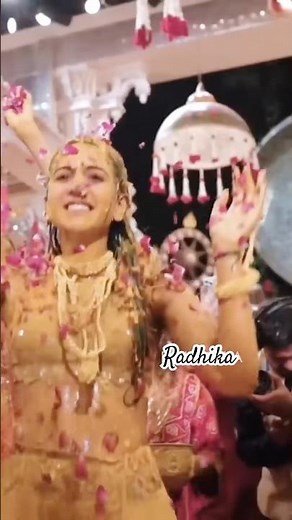 Radhika Merchant’s Haldi Ceremony 💛🌼👑 | Bridal Glow, Love & Wedding Magic ✨🔥