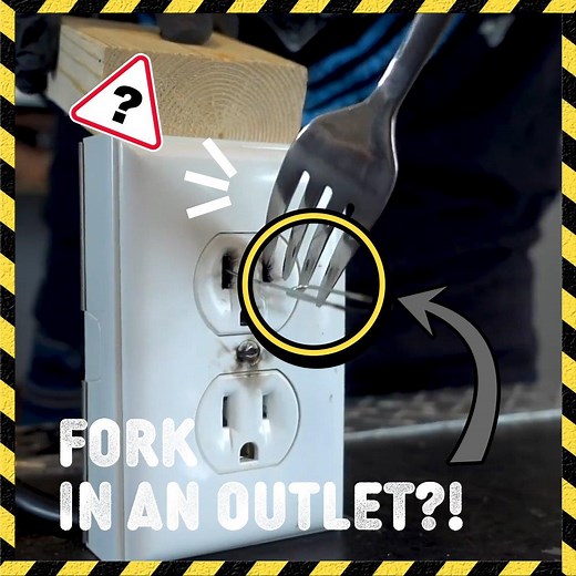 What happens if you put a FORK in an OUTLET!?💥🔌 *Don't Try This At Home!* | The King of Random