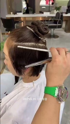 Learn short hair in one minute #haircut #剪髮 #shorthairstyles