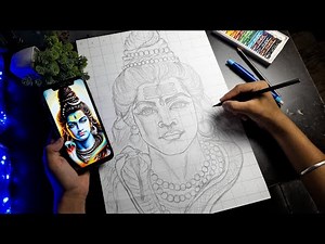 Mahadev Drawing Outline, Lord Mahadev Drawing, Outline Tutorial 🥰 step-by-step