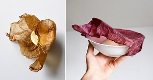 SCOBY packaging is grown from agricultural waste and composts just like vegetables