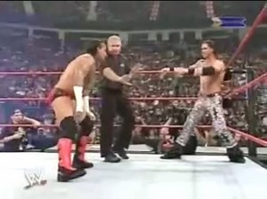 Vengeance 2007. The crowd repeatedly (and now infamously) chants “We want Benoit!” after Johnny Nitro randomly replaces Chris Benoit to challenge CM Punk for the ECW Championship. Some of them have even bought a ticket to see him, little did they know…